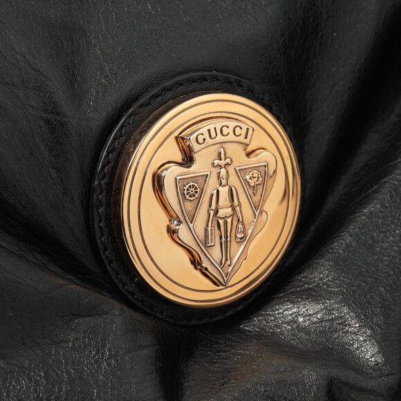 Gucci Medium Hysteria Black Leather Hobo Bag - Picture 8 of 11